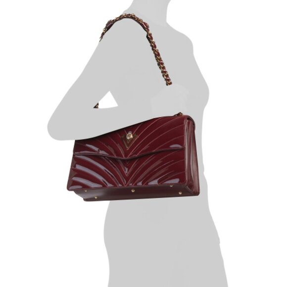 VALENTINO ORLANDI Wine Made In Italy Leather Quilted Crossbody - Picture 4 of 4